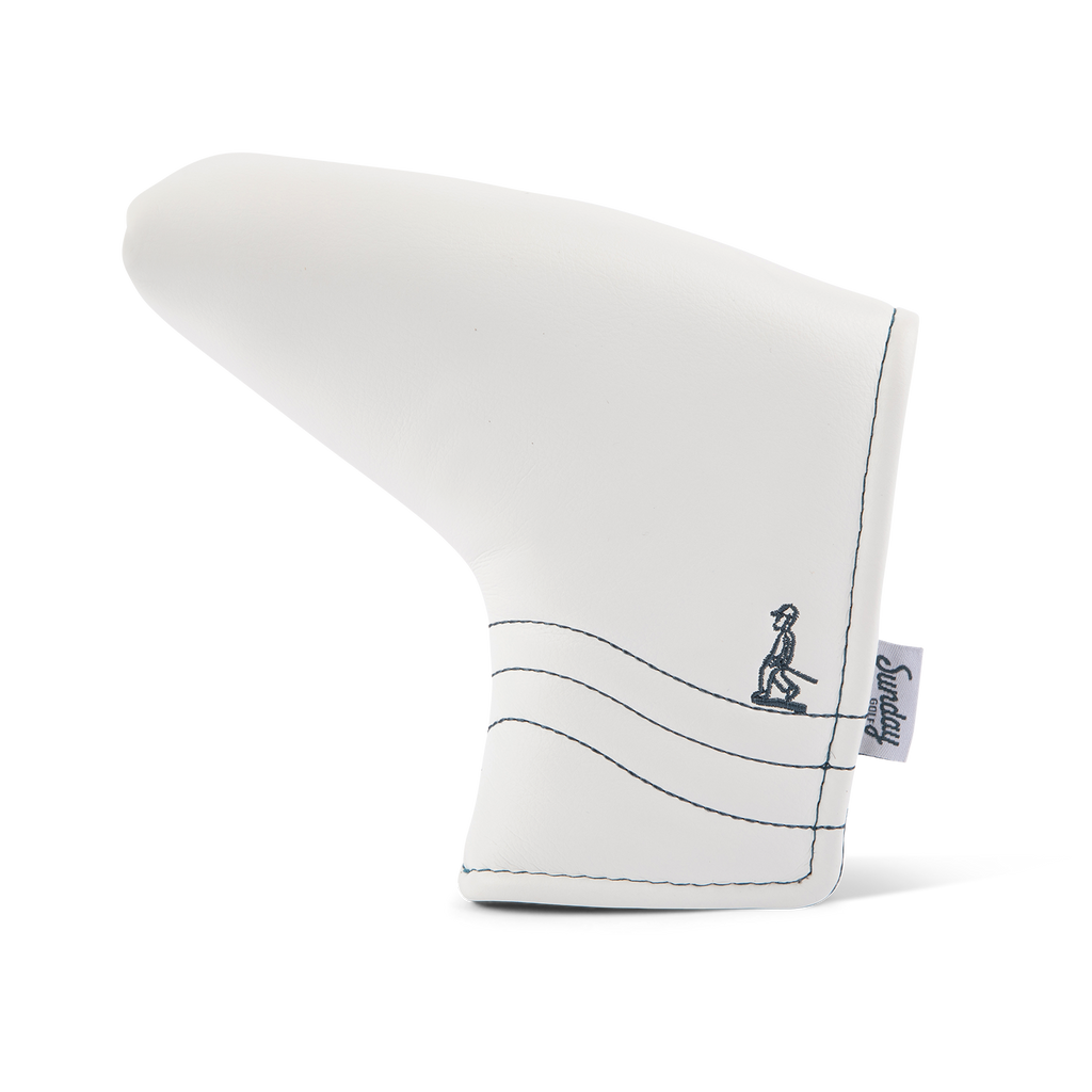 White/Navy Headcover Bundle w/ Blade