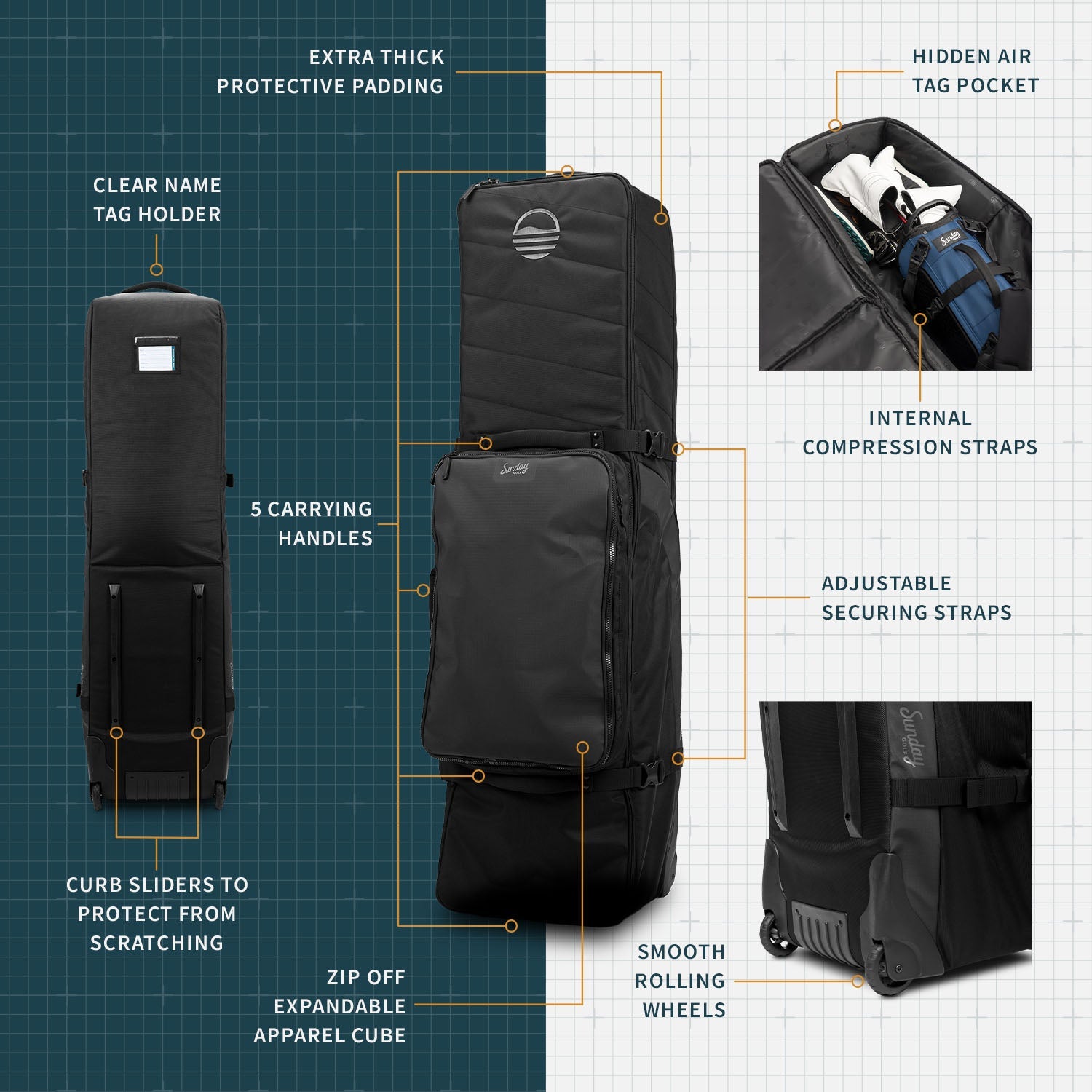 Coaster | Golf Travel Bag