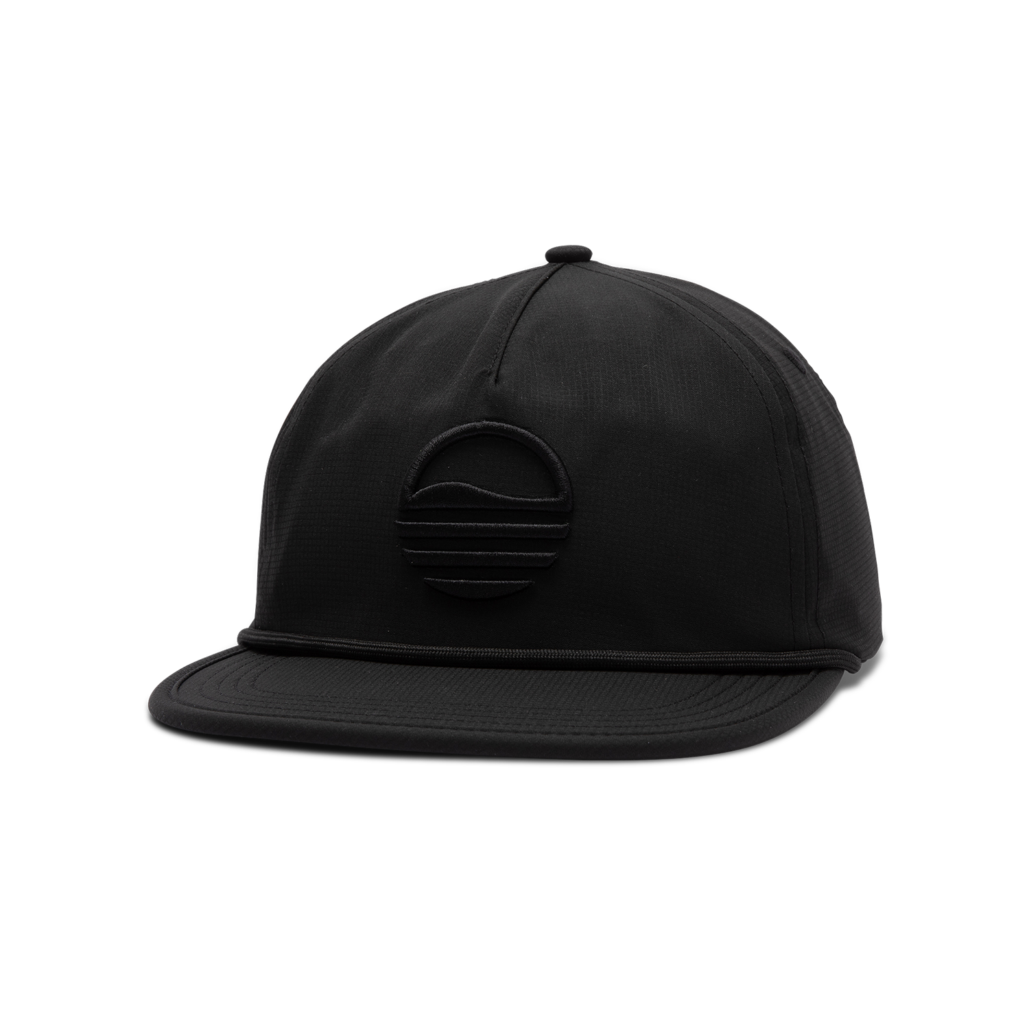 Sundaze Crushable Rope Hat | Black - Black