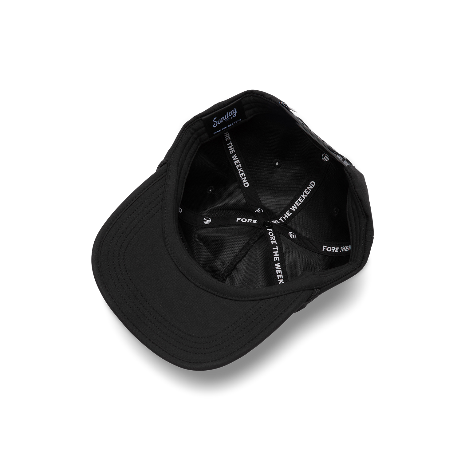 Sundaze Crushable Rope Hat | Black - Black