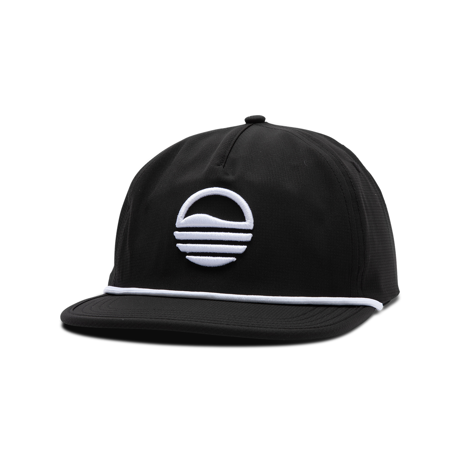 Sundaze Crushable Rope Hat | Black - White