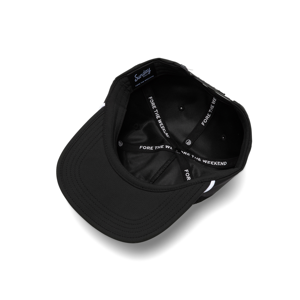 Sundaze Crushable Rope Hat | Black - White