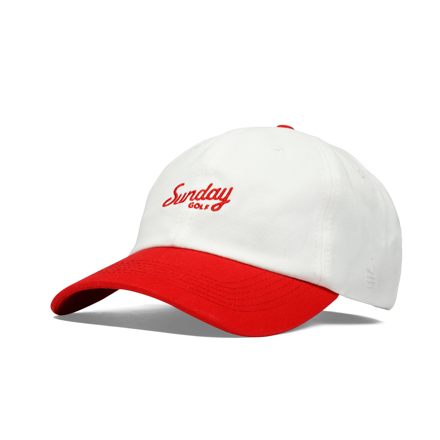 Sunday Golf Dad Hat | Red & Cream