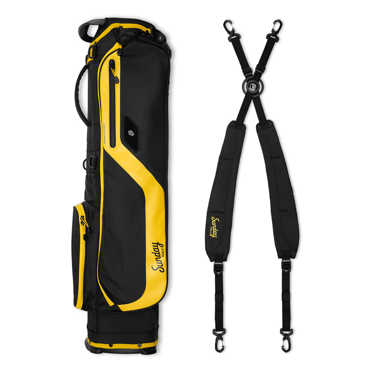 El Camino | Black & Yellow Mid Size Stand Bag