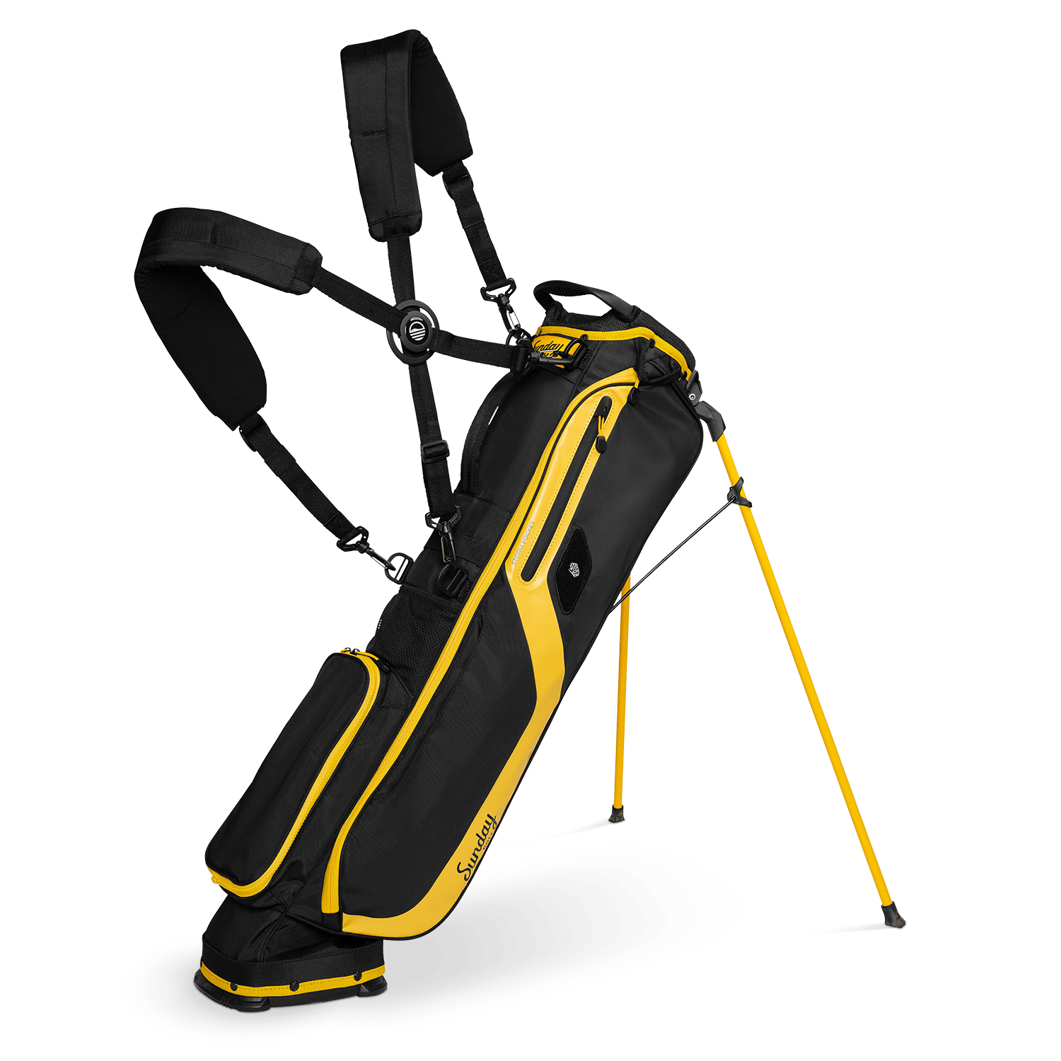 El Camino | Black & Yellow Mid Size Stand Bag