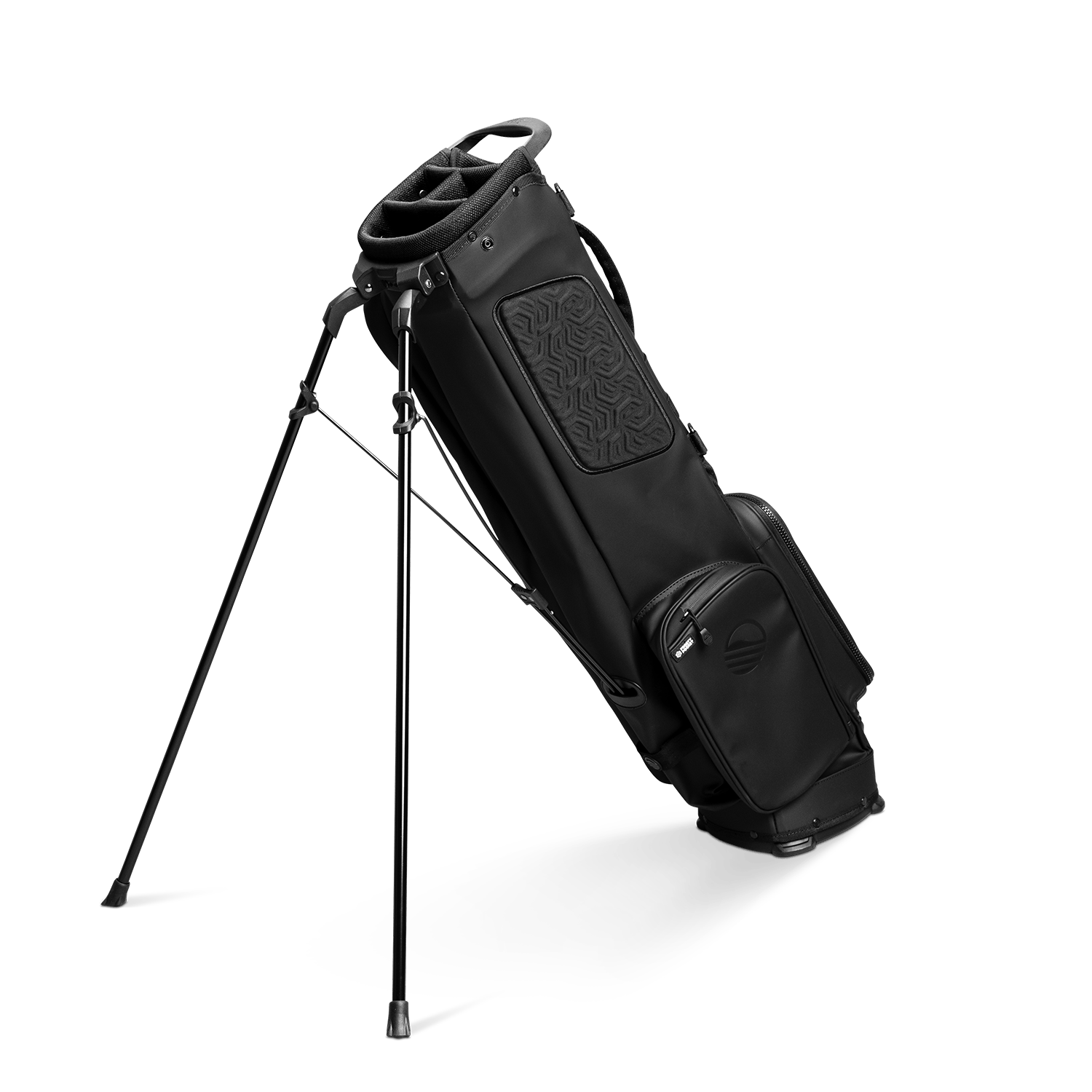 El Camino S-Class | Black Vegan Leather Mid Size Stand Bag