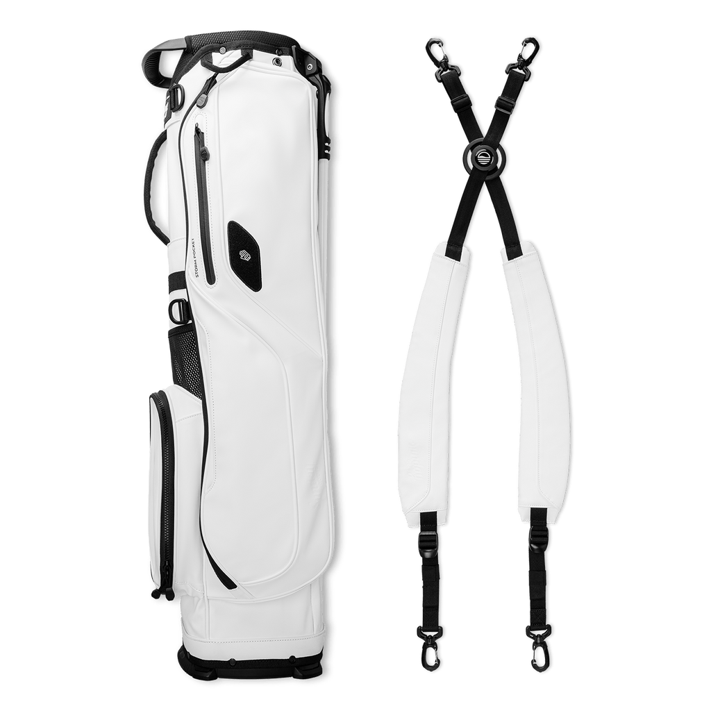 El Camino S-Class | White Vegan Leather Mid Size Stand Bag