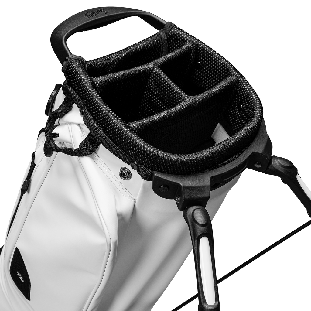 El Camino S-Class | White Vegan Leather Mid Size Stand Bag