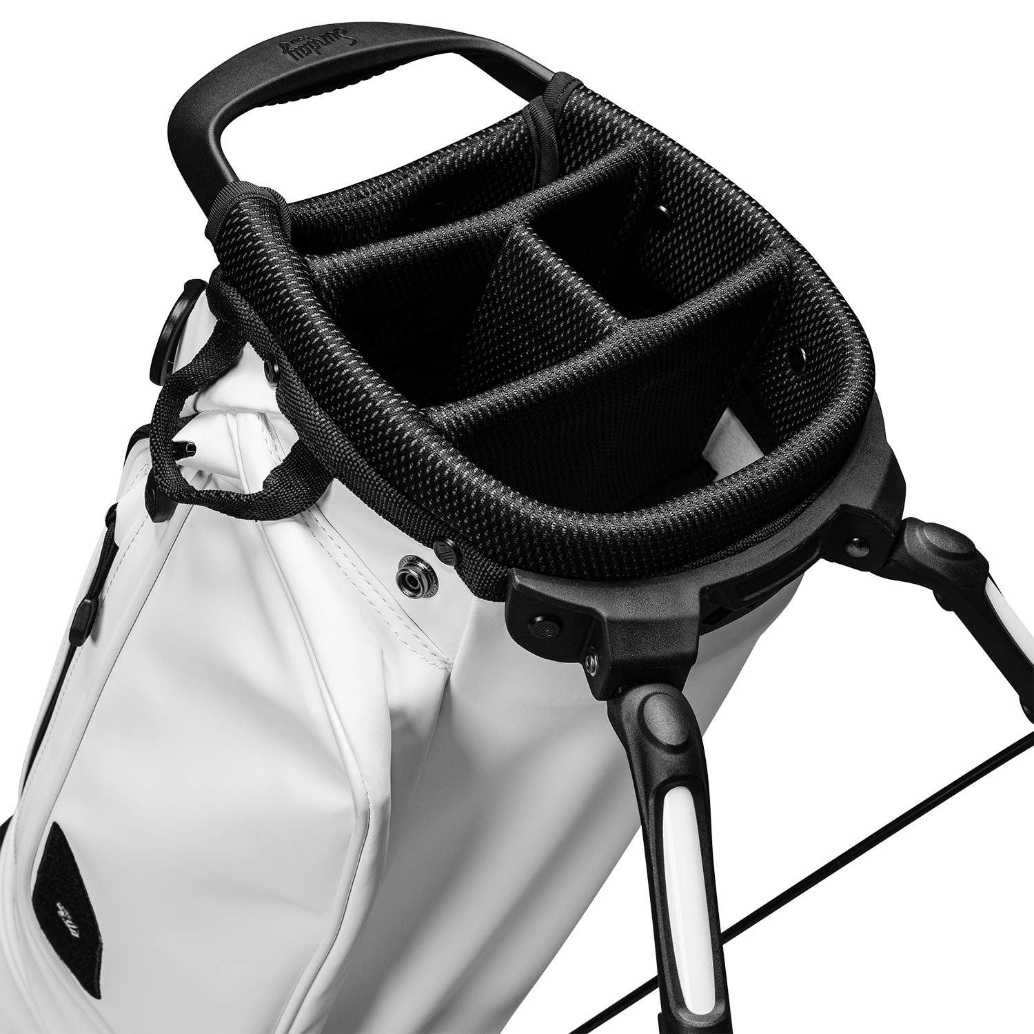 El Camino S-Class | White Vegan Leather Mid Size Stand Bag