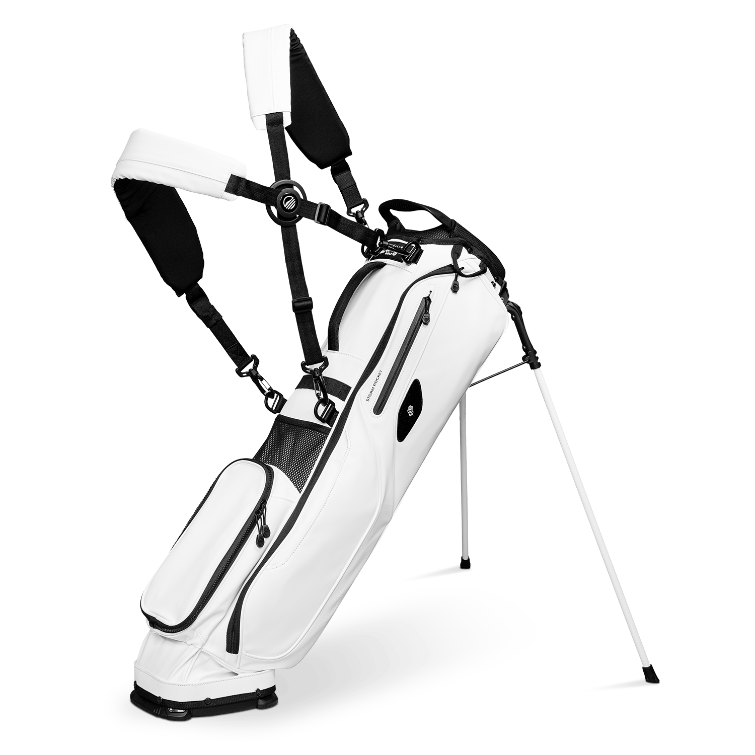 El Camino S-Class | White Vegan Leather Mid Size Stand Bag