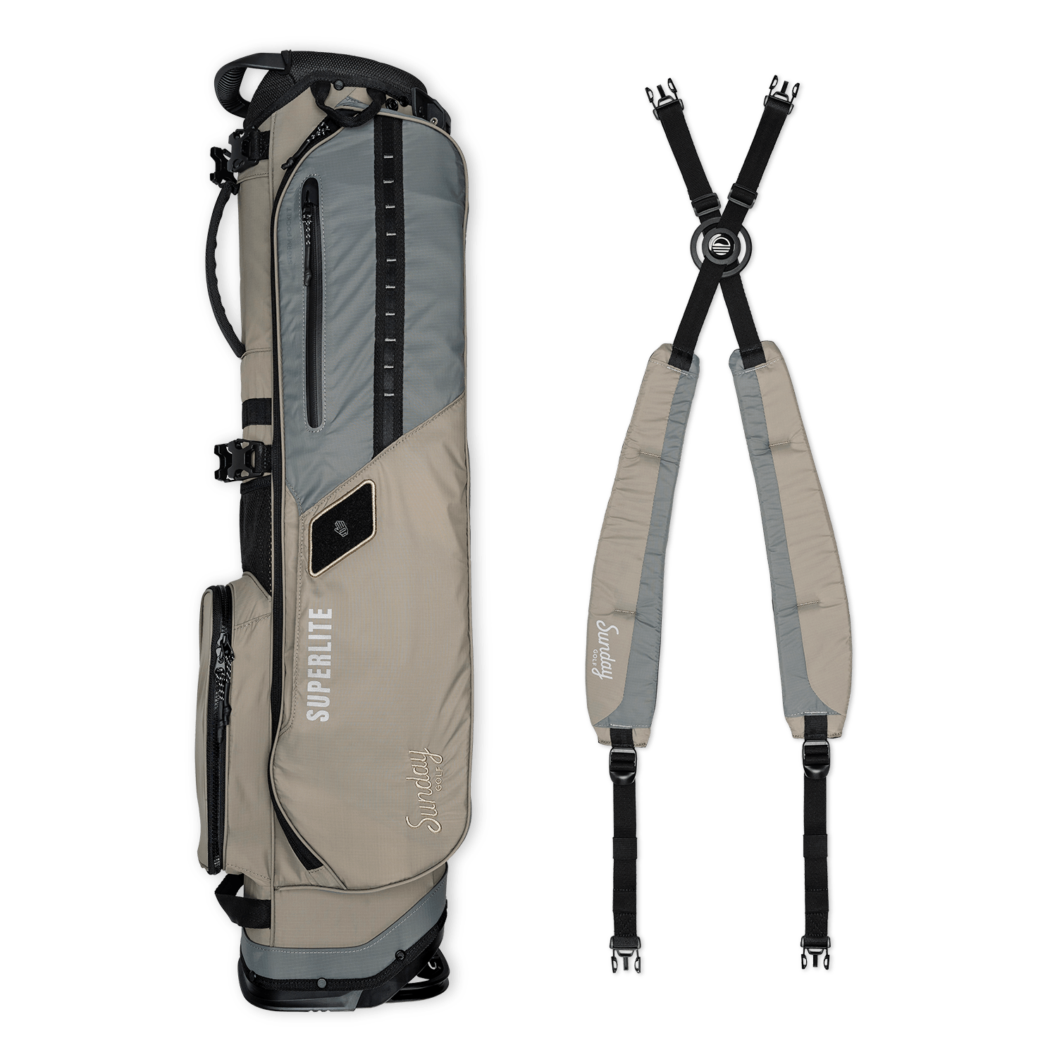 El Camino Superlite | Tan-Black Mid Size Stand Bag