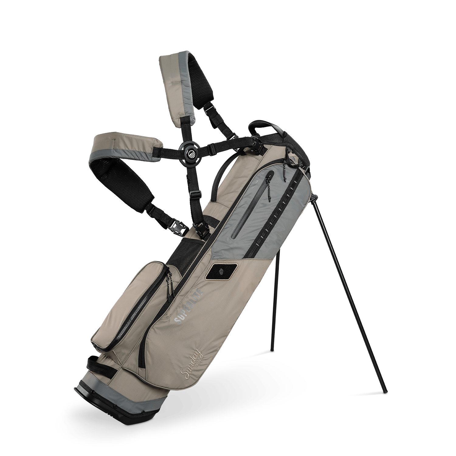 El Camino Superlite | Tan-Black Mid Size Stand Bag