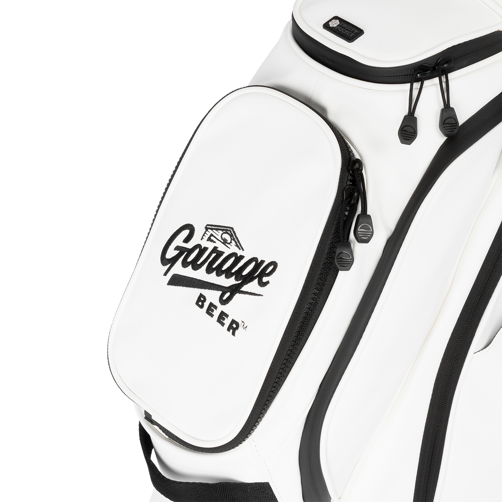 Ryder S-Class x Garage Beer | White Vegan Leather Full Size Stand Bag