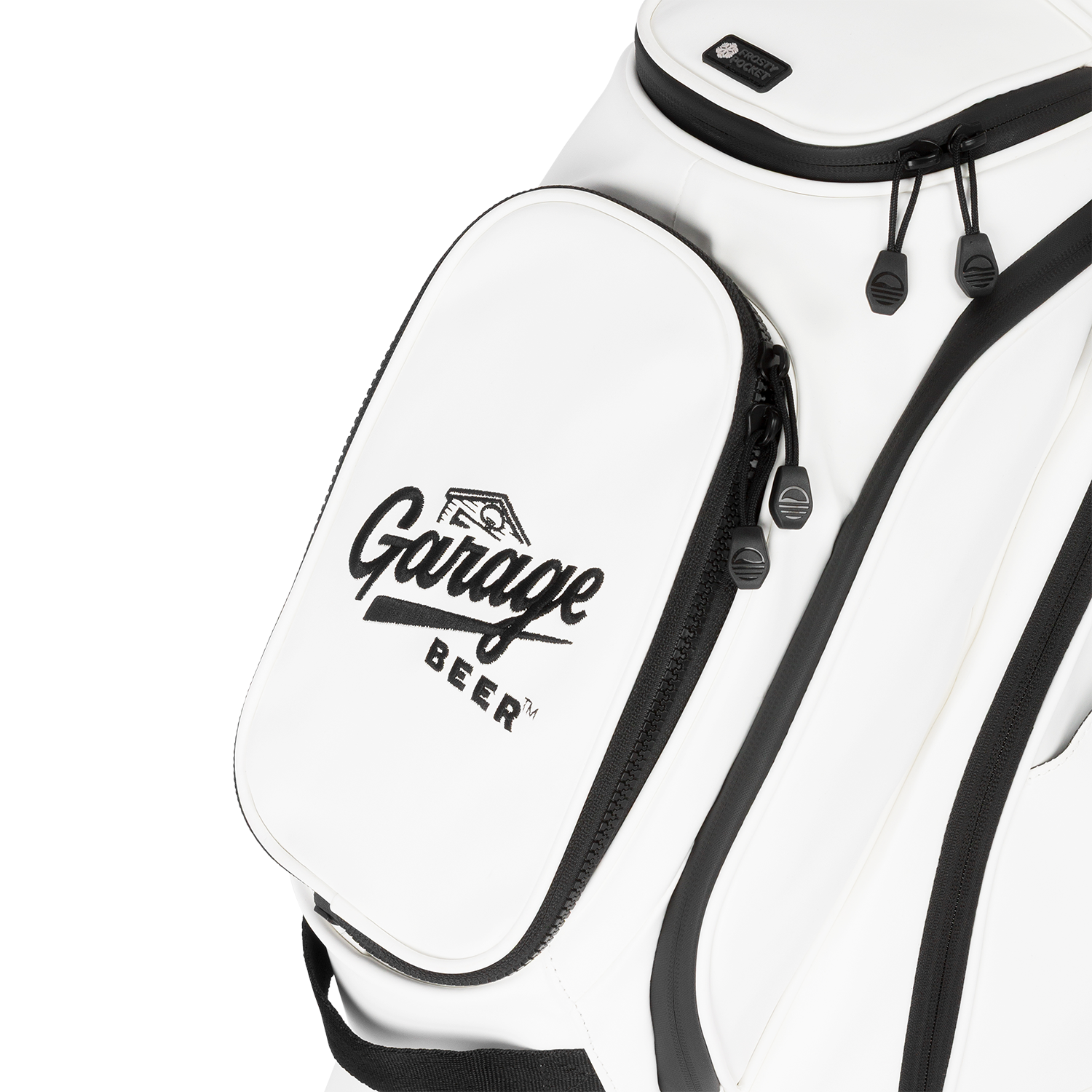 Ryder S-Class x Garage Beer | White Vegan Leather Full Size Stand Bag