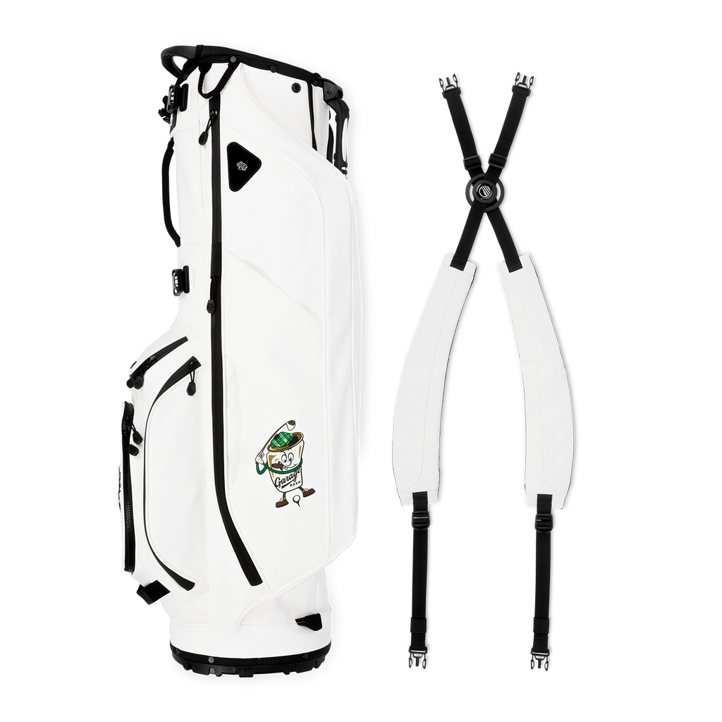 Ryder S-Class x Garage Beer | White Vegan Leather Full Size Stand Bag