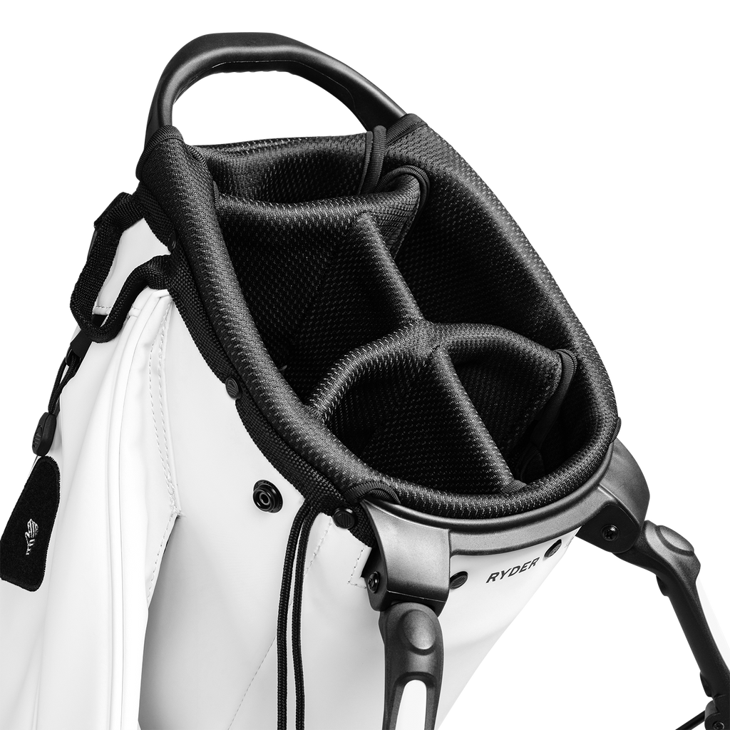 Ryder S-Class x Garage Beer | White Vegan Leather Full Size Stand Bag
