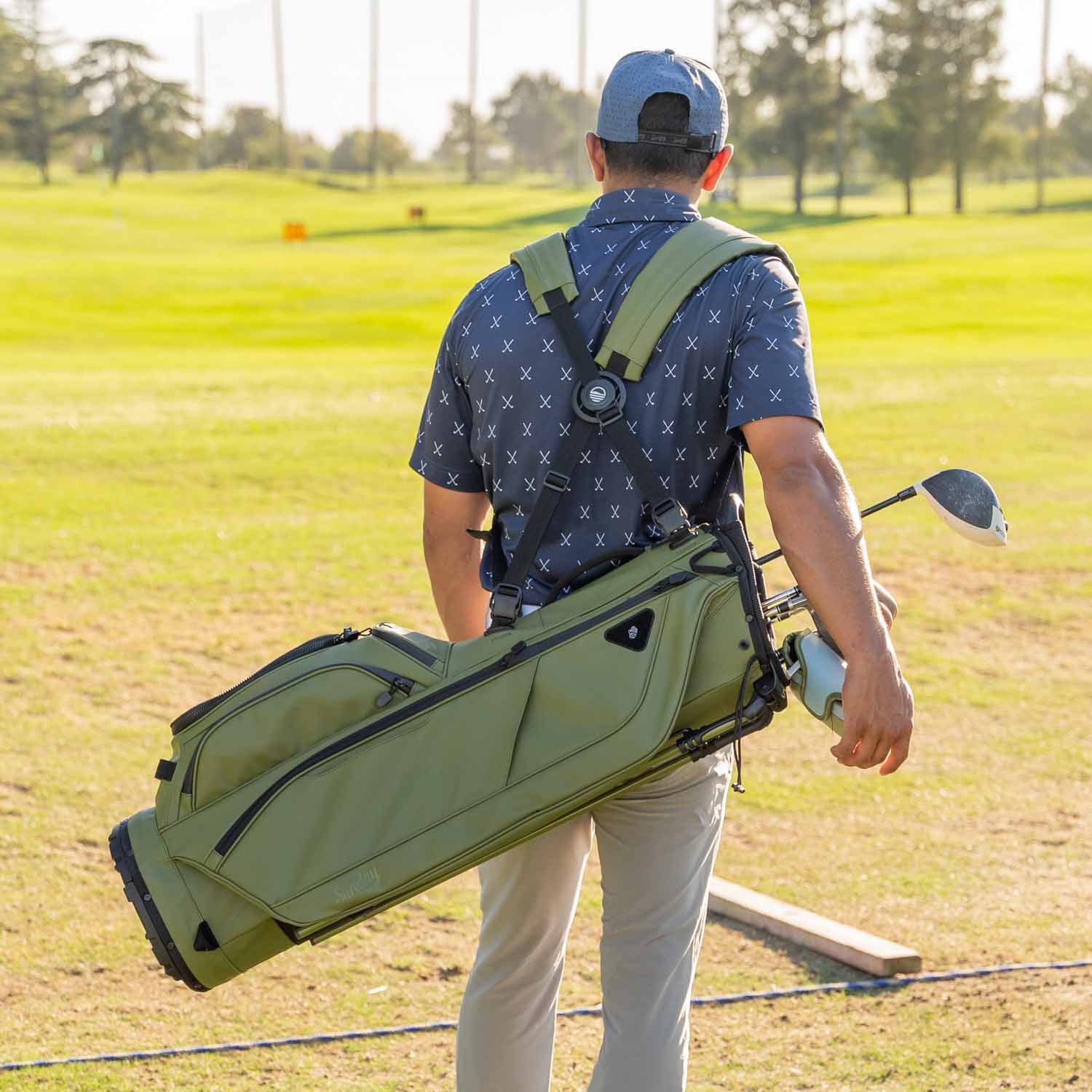 Ryder S-Class | Olive Vegan Leather Full Size Stand Bag