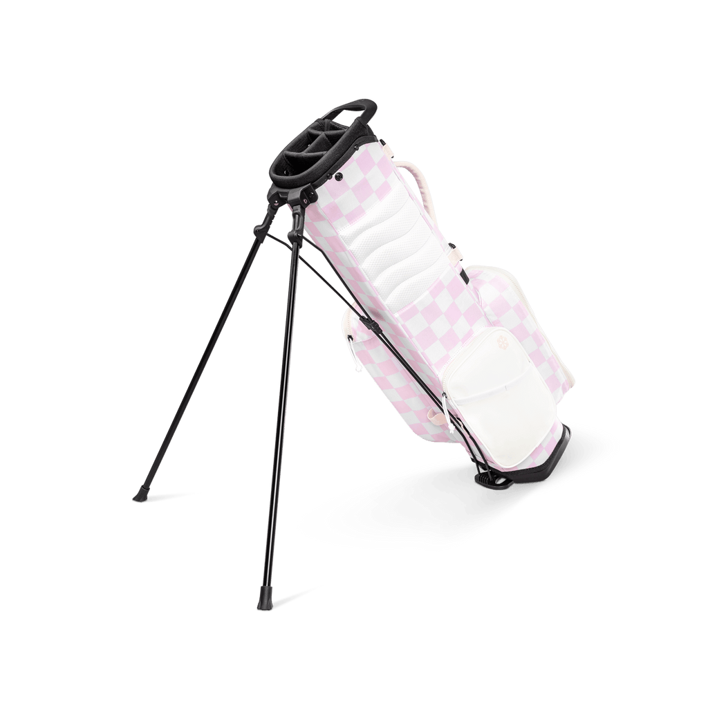 Recess Kids Golf Bag | Pink/White Checker