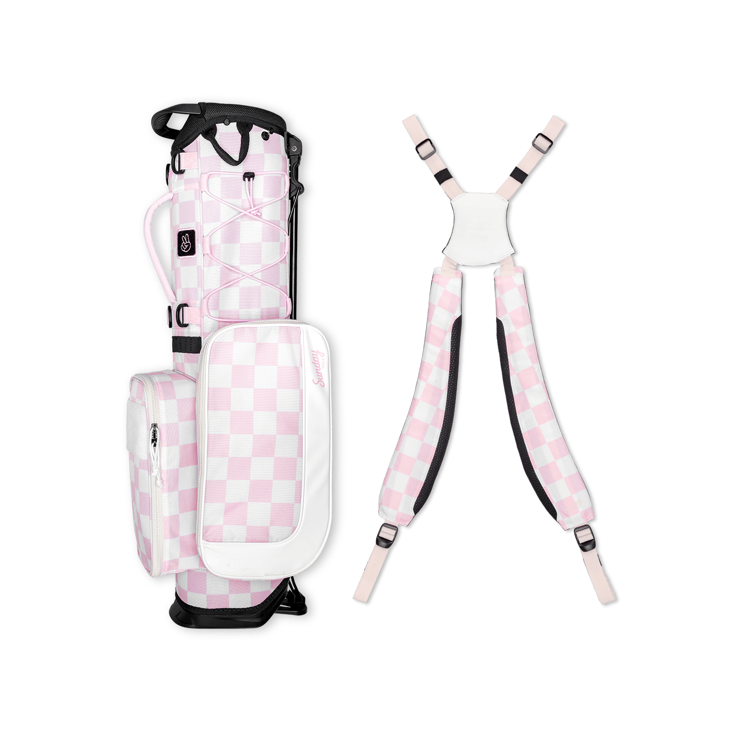 Recess Kids Golf Bag | Pink/White Checker