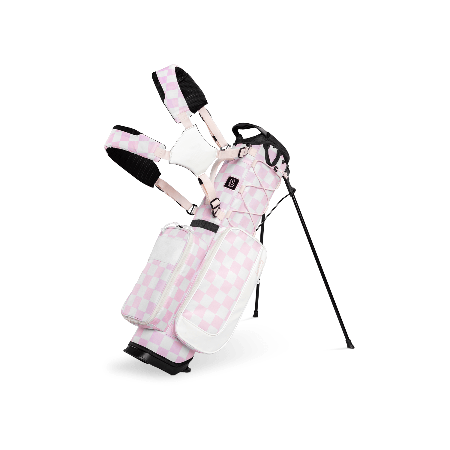 Recess Kids Golf Bag | Pink/White Checker
