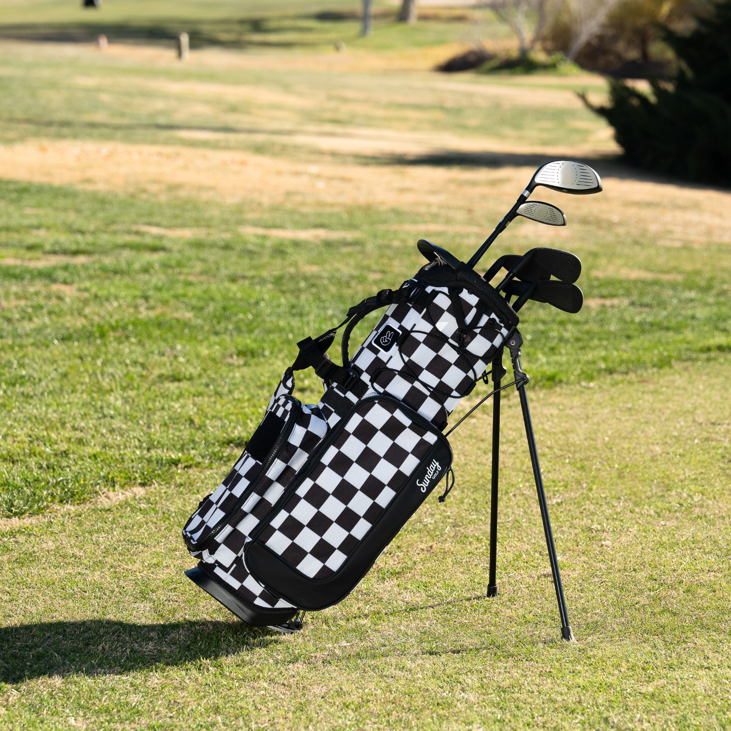 Recess Kids Golf Bag | Black/White Checker