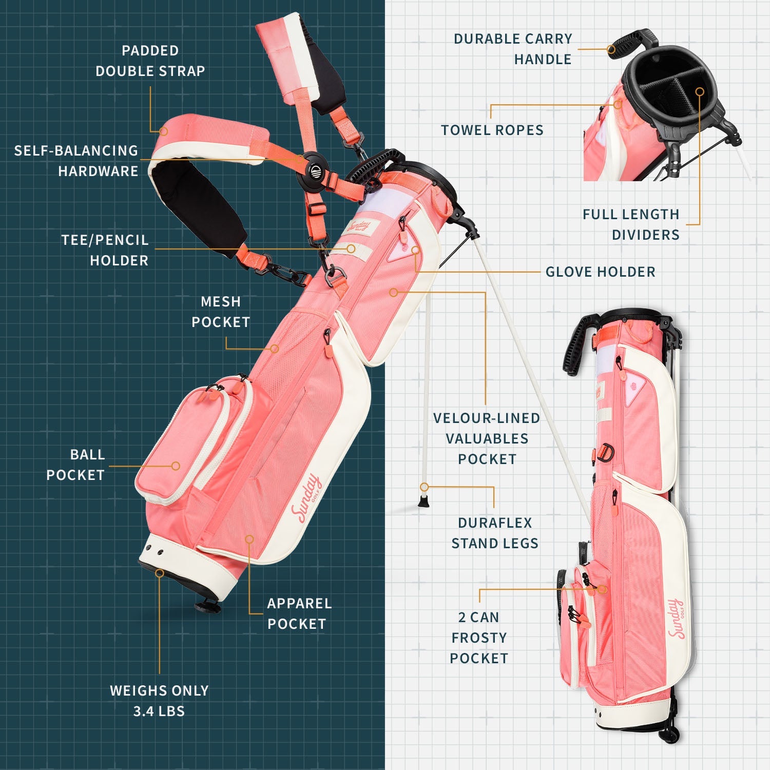 Loma XL | Coral Carry Bag