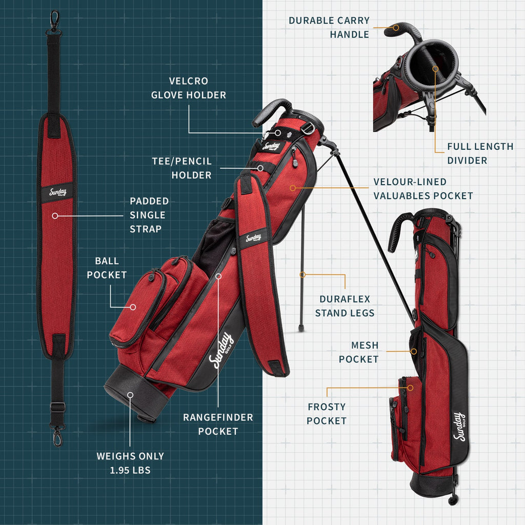 The Loma | Ron Burgundy Par 3 Bag