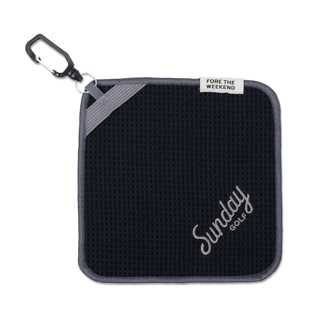Loma Magnetic Golf Towel | Black