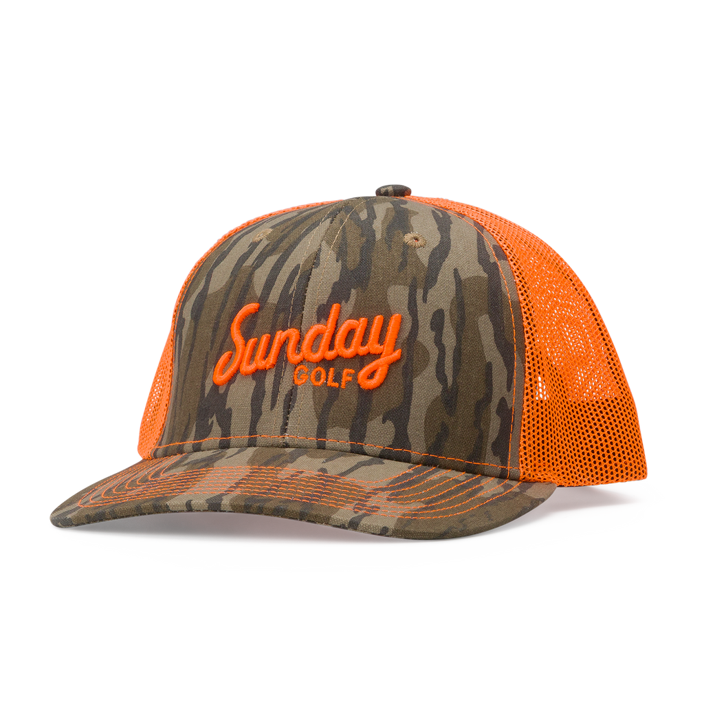 Trucker Golf Hat | Mossy Oak Bottomland Orange