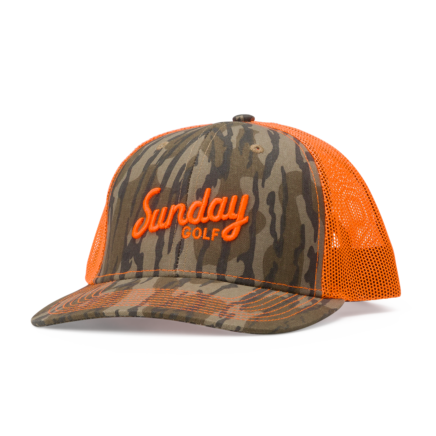 Trucker Golf Hat | Mossy Oak Bottomland Orange