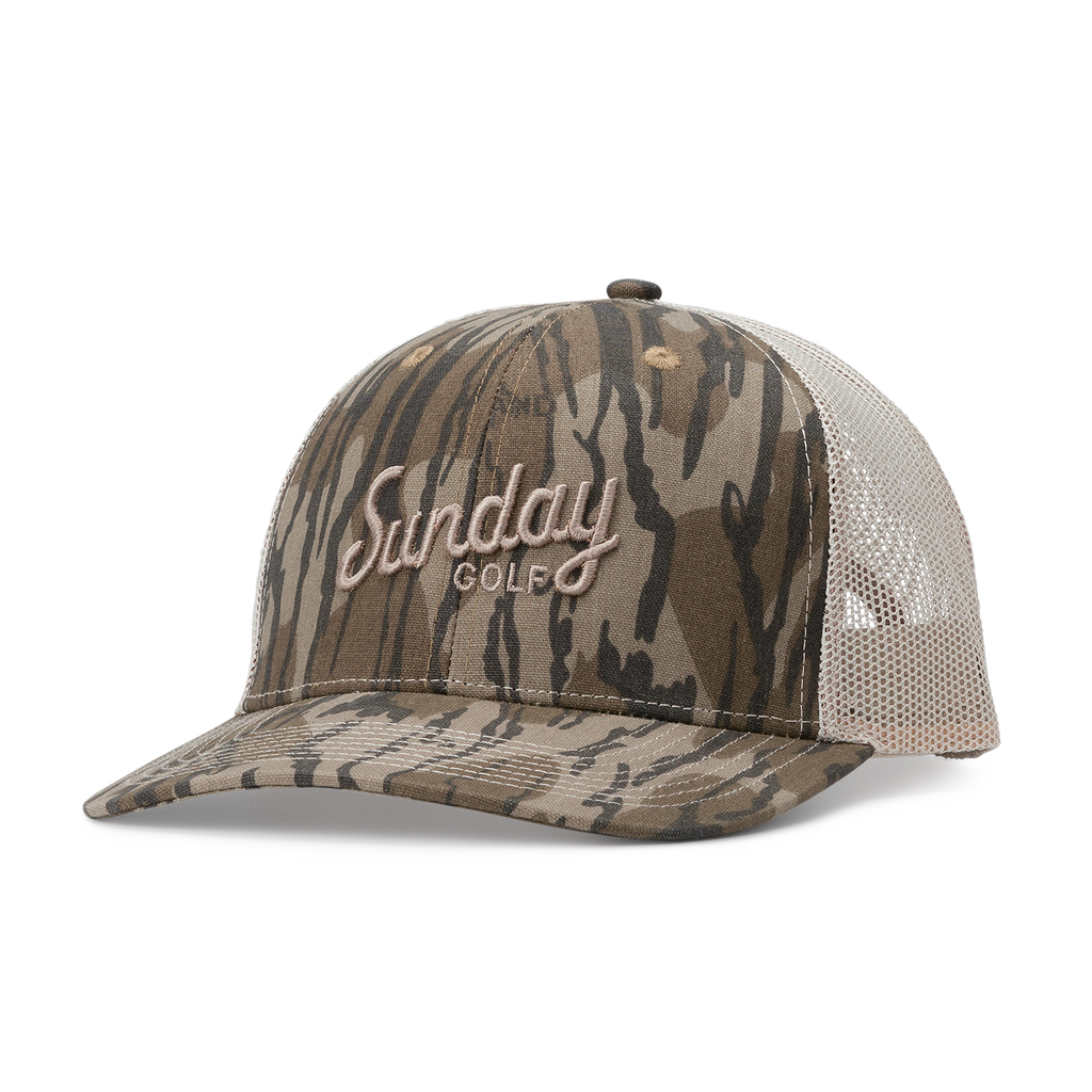 Trucker Golf Hat | Mossy Oak Bottomland Tan