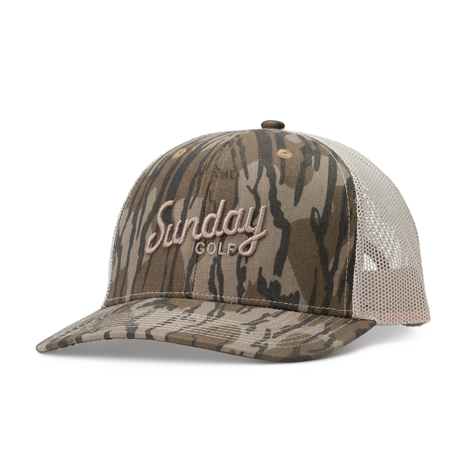 Trucker Golf Hat | Mossy Oak Bottomland Tan
