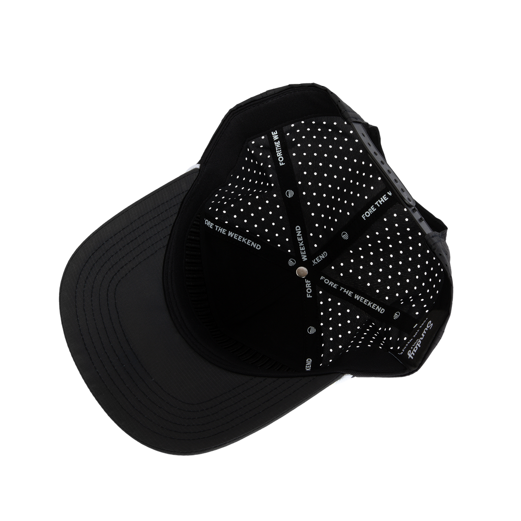 Porter Snapback Golf Hat | Black