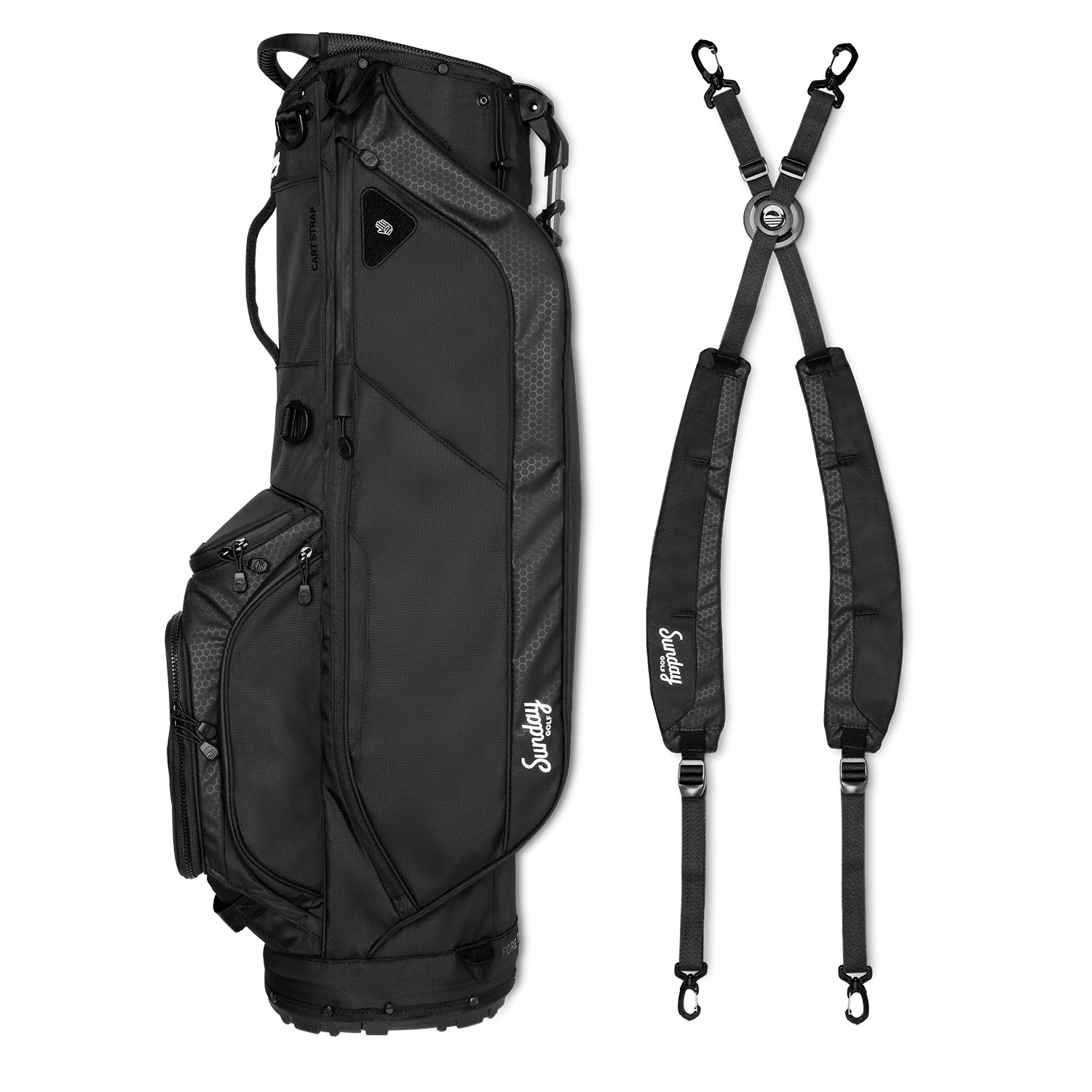 Ryder | Matte Black Full Size Stand Bag