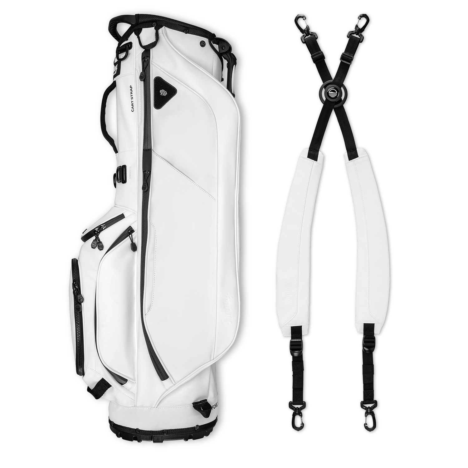 Ryder S-Class | White Vegan Leather Full Size Stand Bag