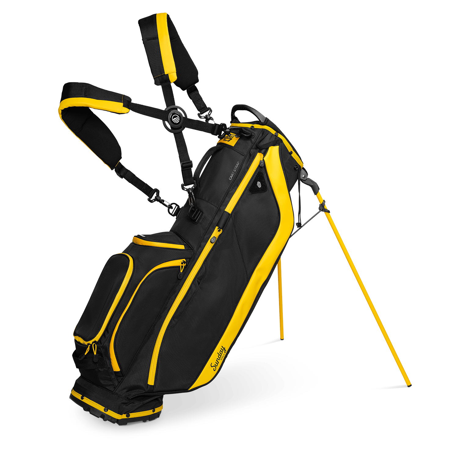 Ryder | Black & Yellow Full Size Stand Bag