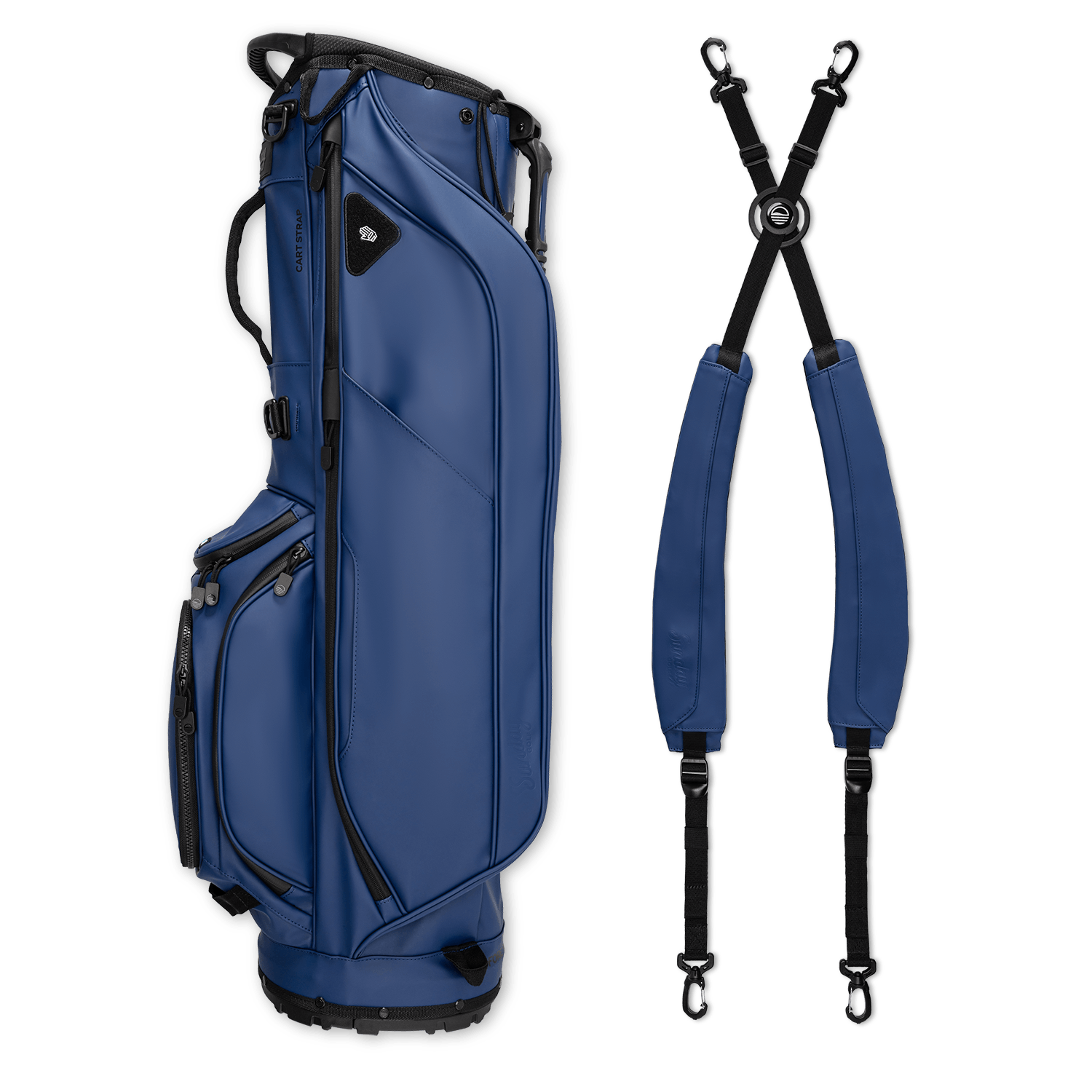 Ryder S-Class | Navy Vegan Leather Full Size Stand Bag