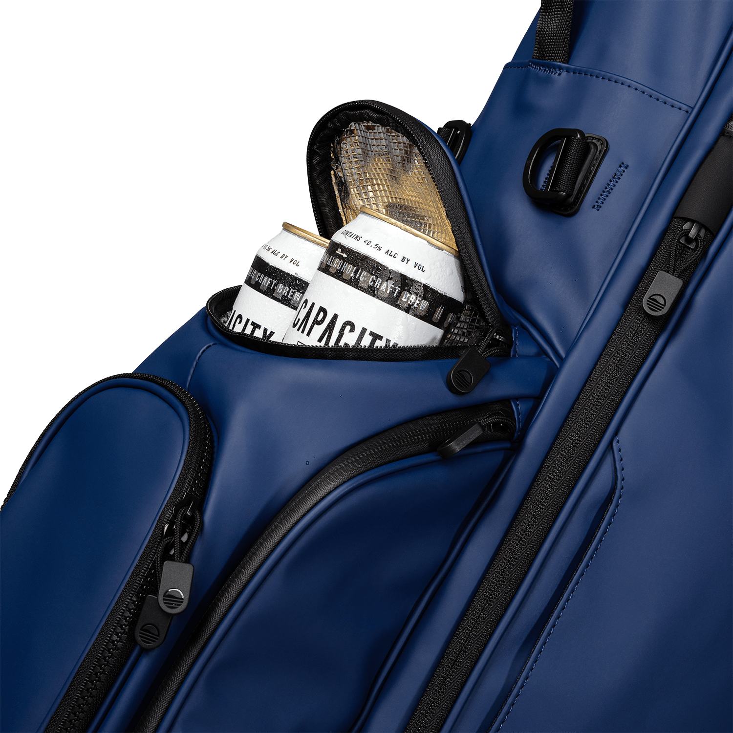 Ryder S-Class | Navy Vegan Leather Full Size Stand Bag