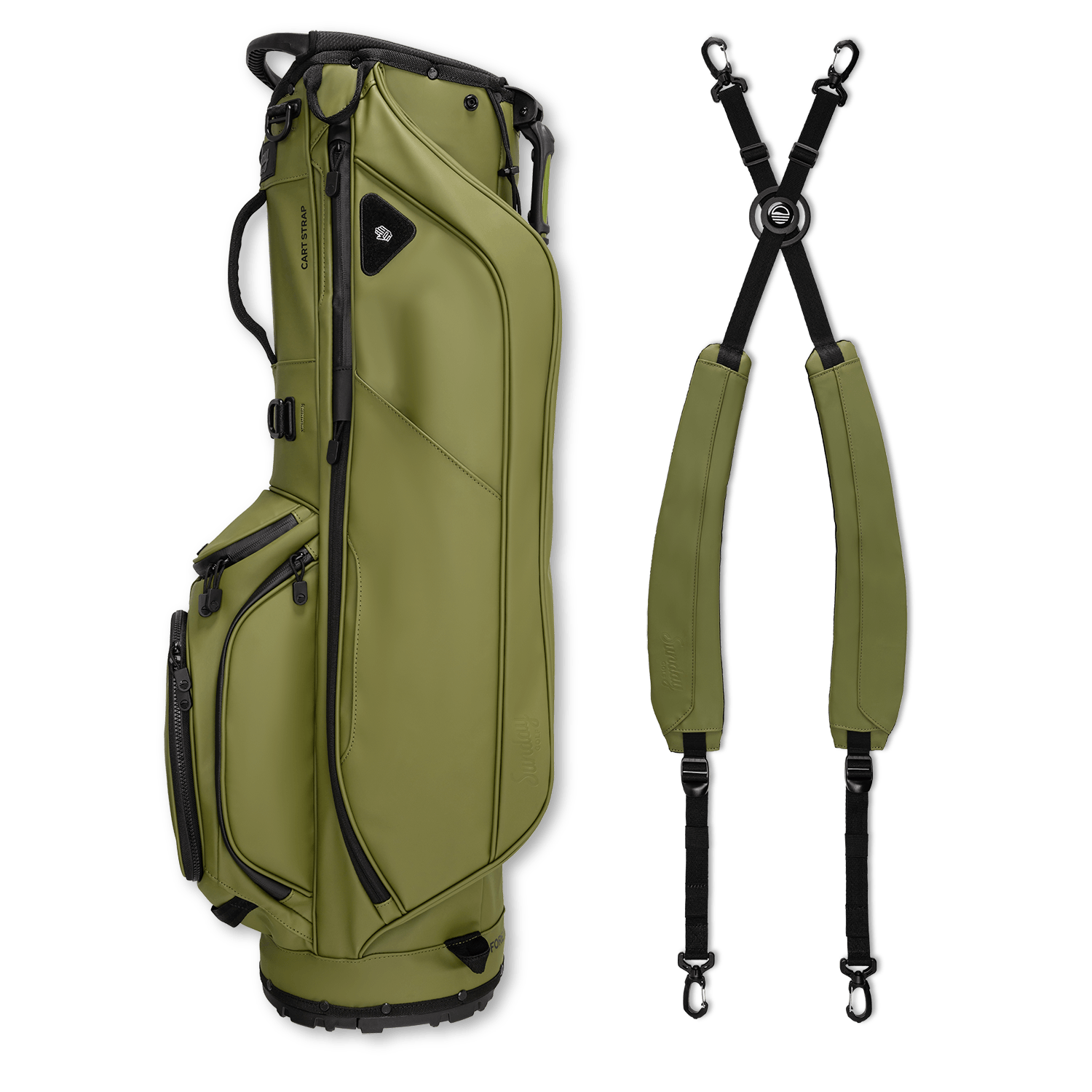 Ryder S-Class | Olive Vegan Leather Full Size Stand Bag