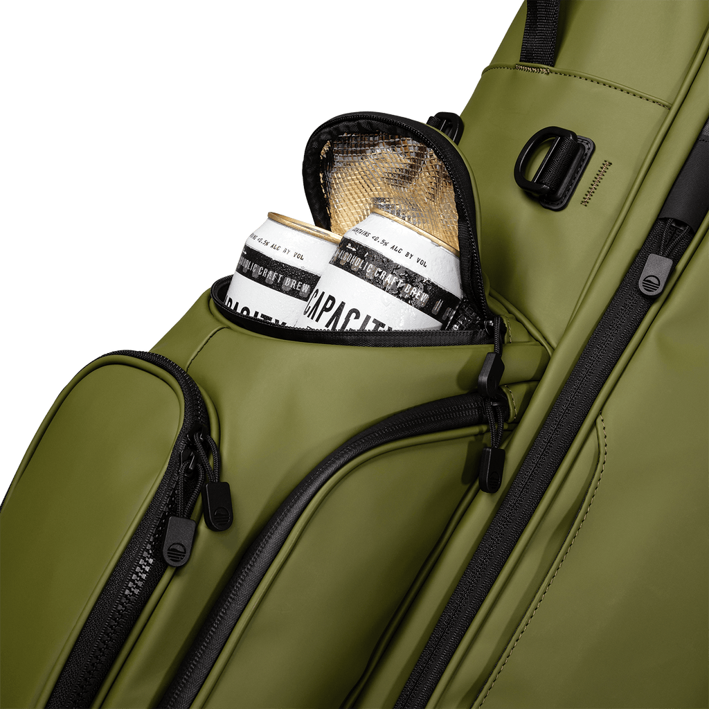 Ryder S-Class | Olive Vegan Leather Full Size Stand Bag