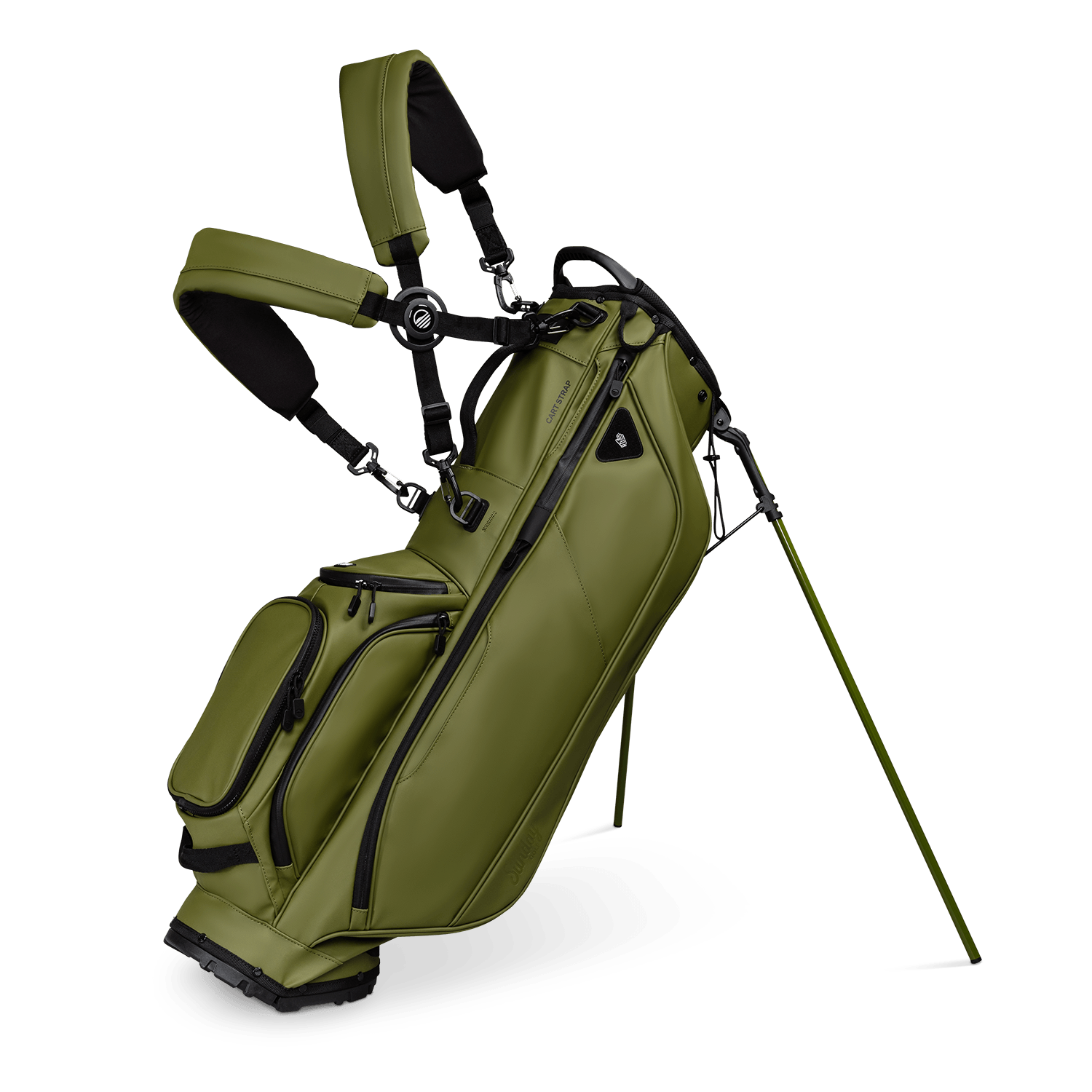 Ryder S-Class | Olive Vegan Leather Full Size Stand Bag