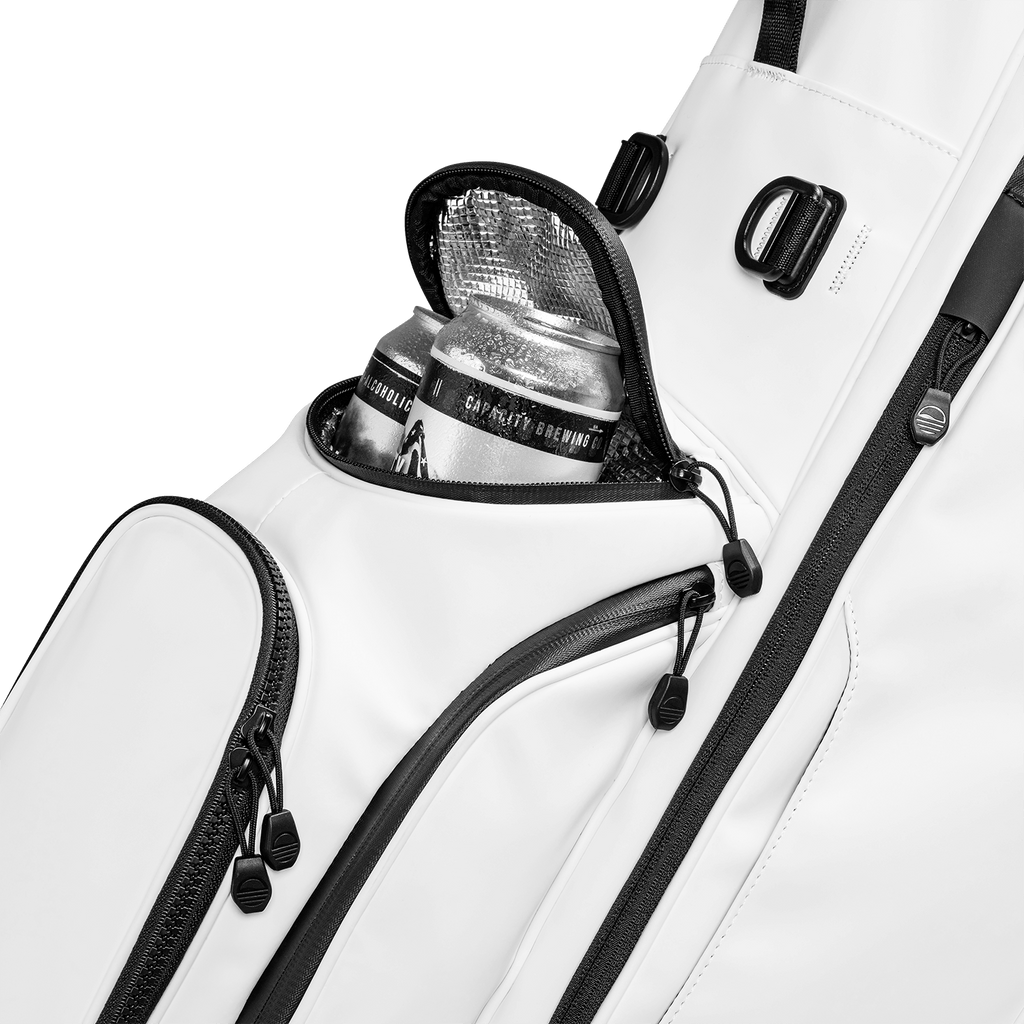 Ryder S-Class | White Vegan Leather Full Size Stand Bag