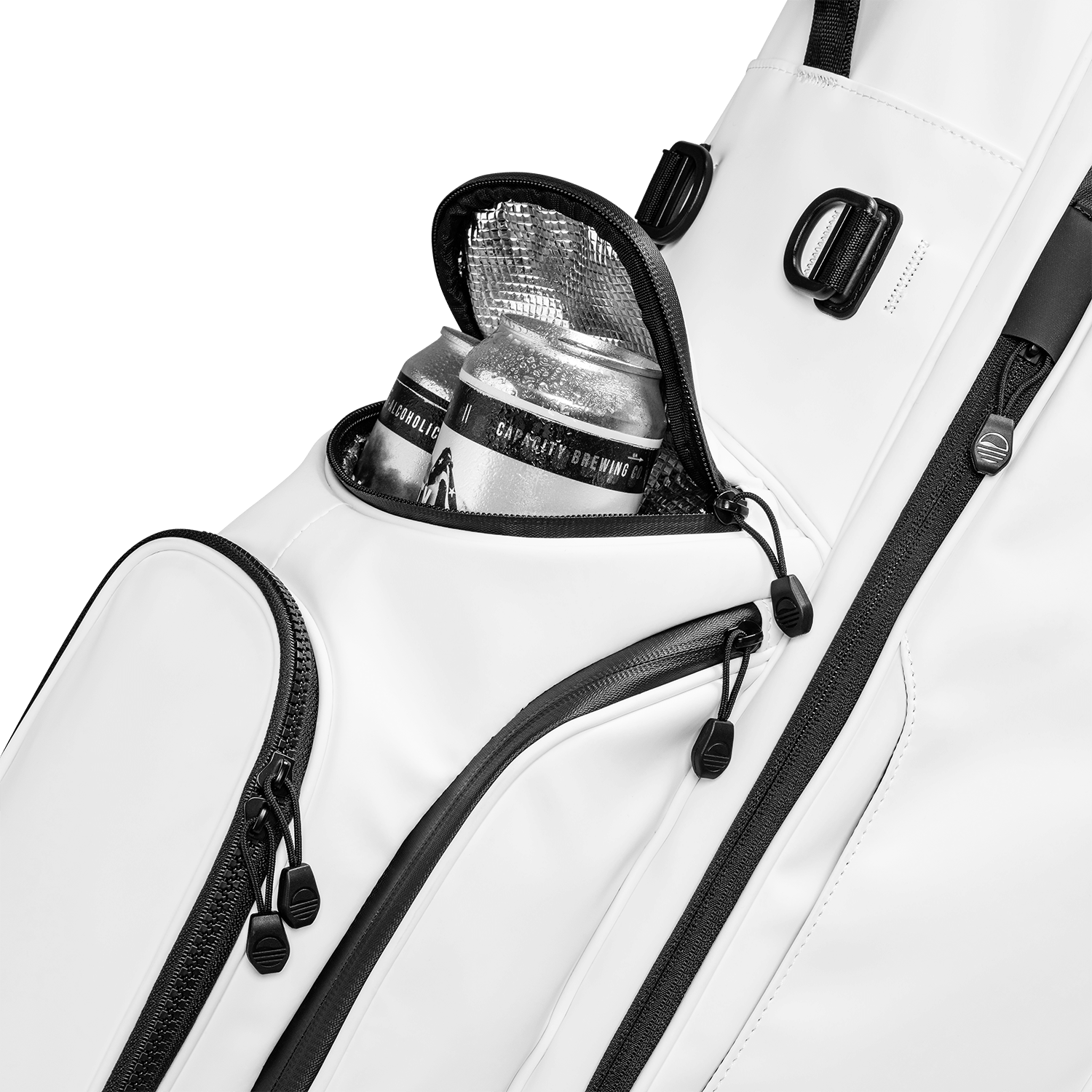 Ryder S-Class | White Vegan Leather Full Size Stand Bag