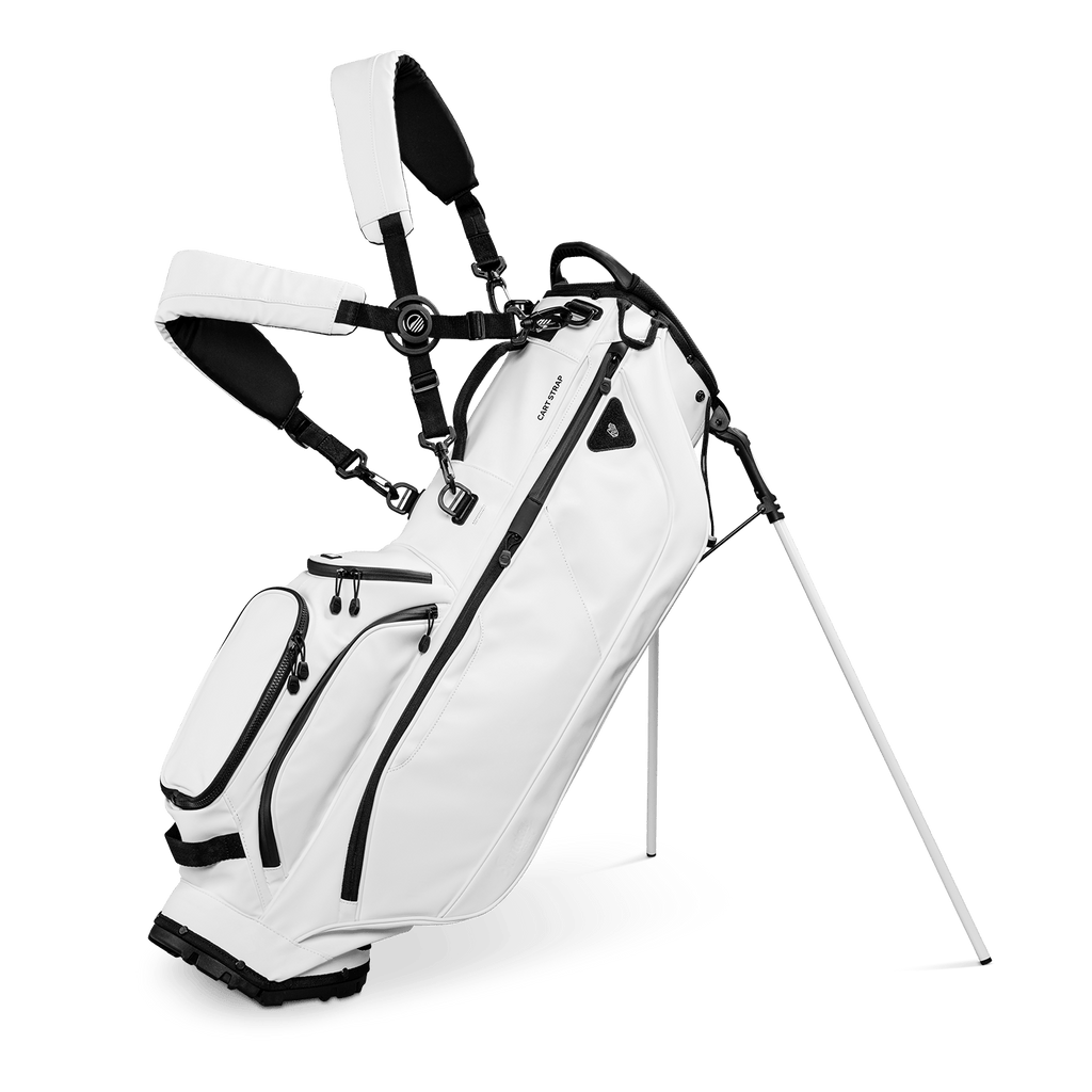 Ryder S-Class | White Vegan Leather Full Size Stand Bag