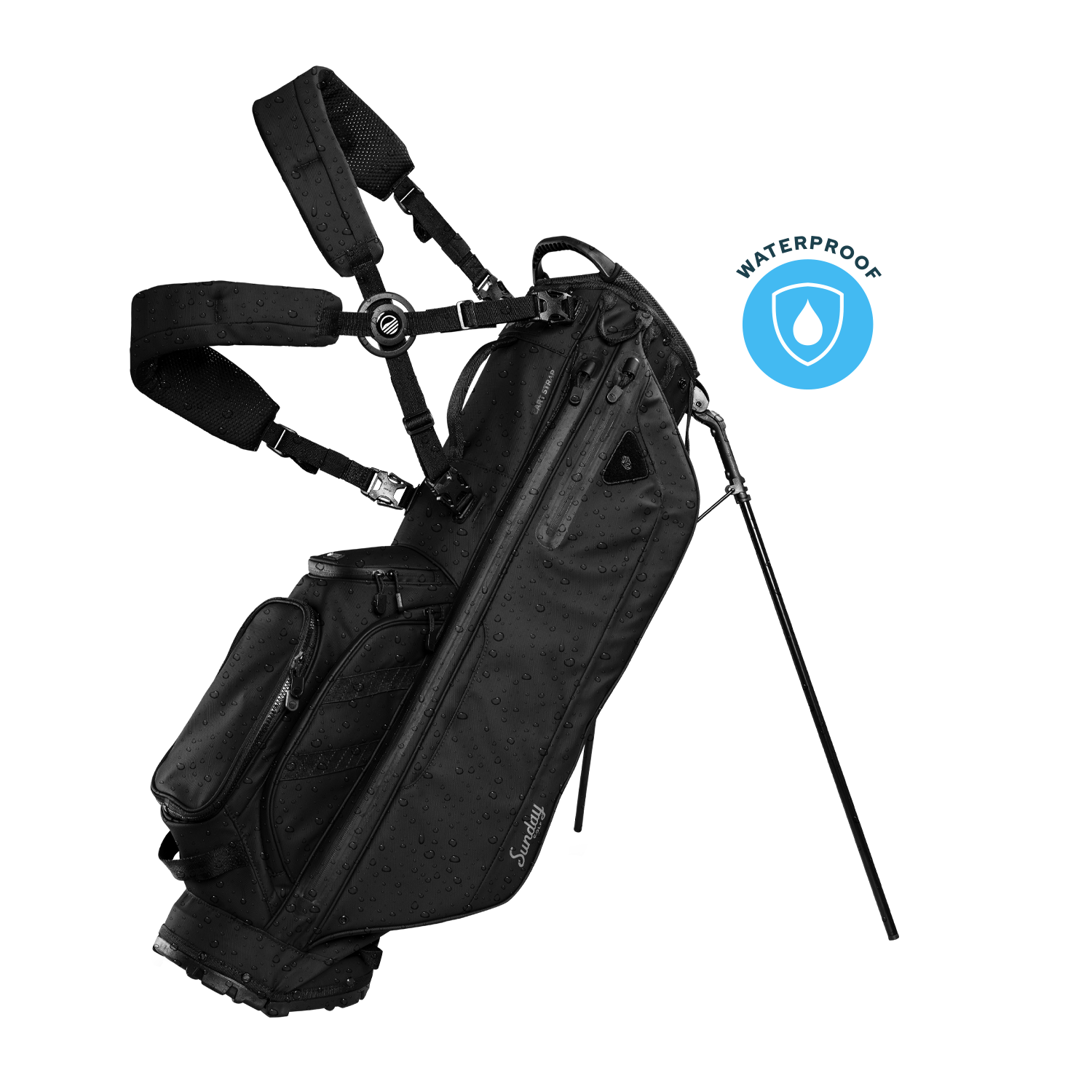 Storm Ryder | Black Waterproof Full Size Stand Bag