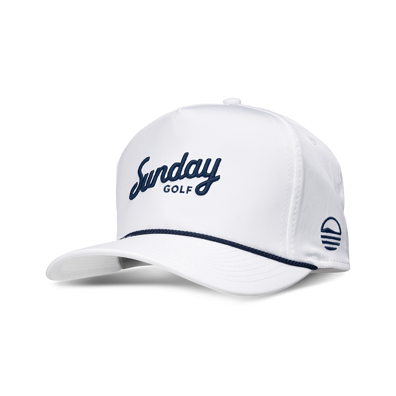Sunday Golf Rope Hat | White & Navy