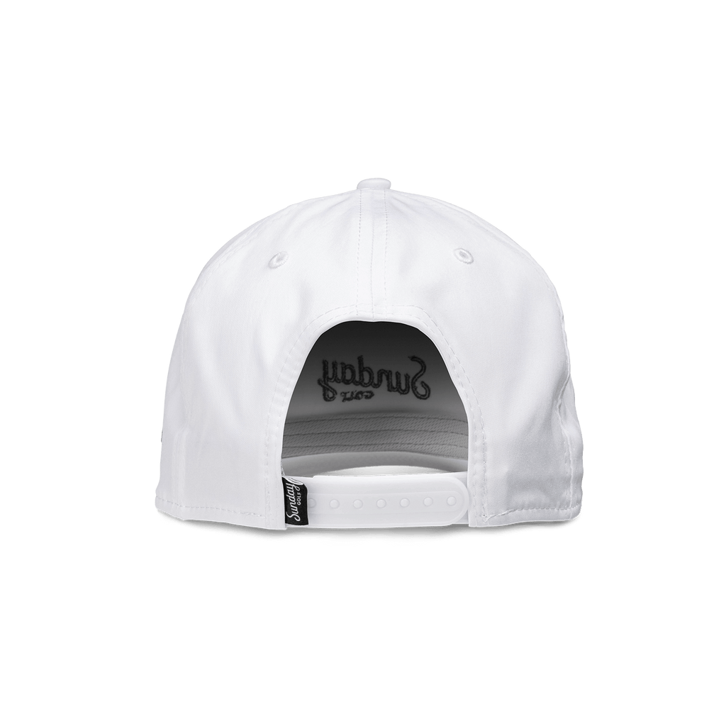 Sunday Golf Rope Hat | White & black