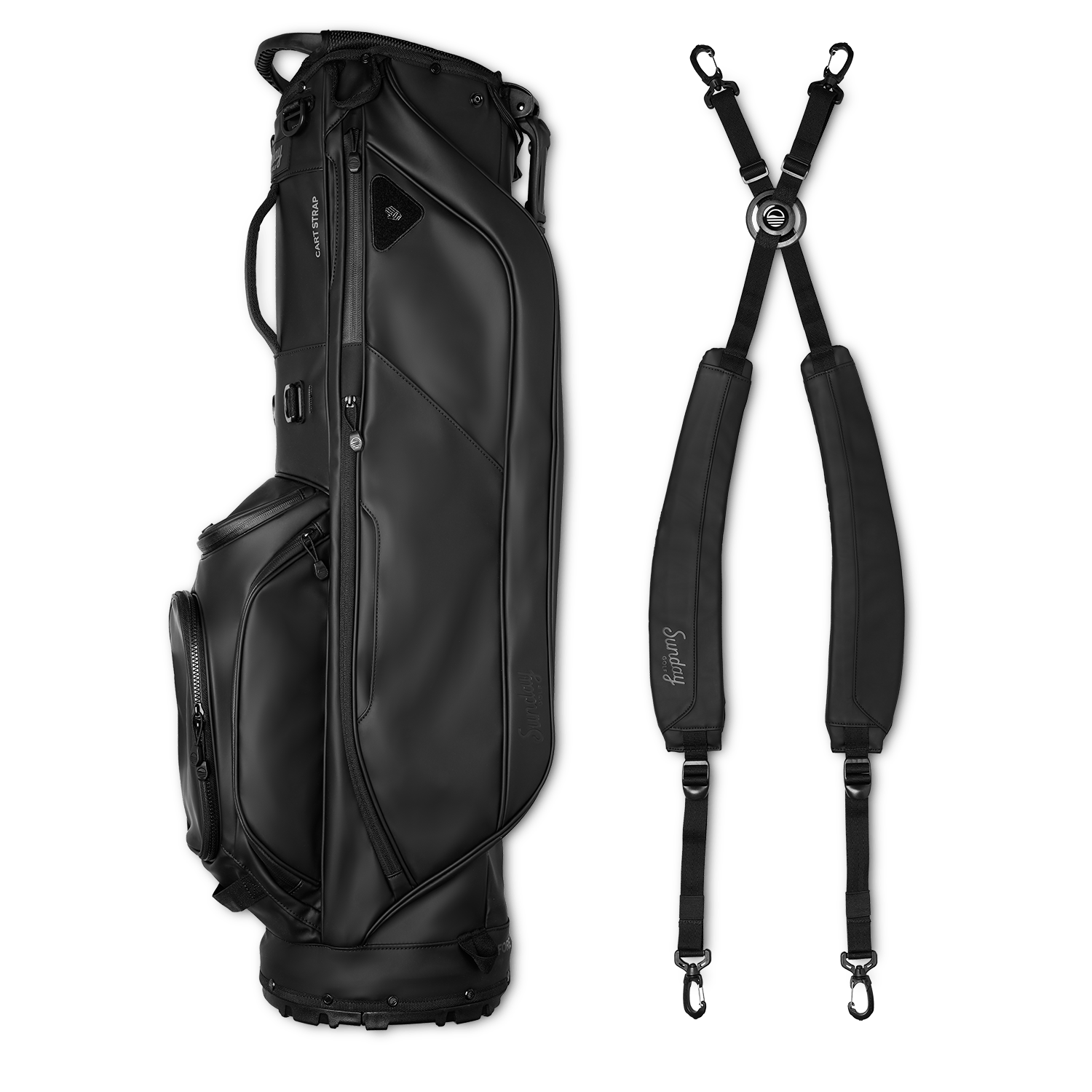 Ryder S-Class | Black Vegan Leather Full Size Stand Bag