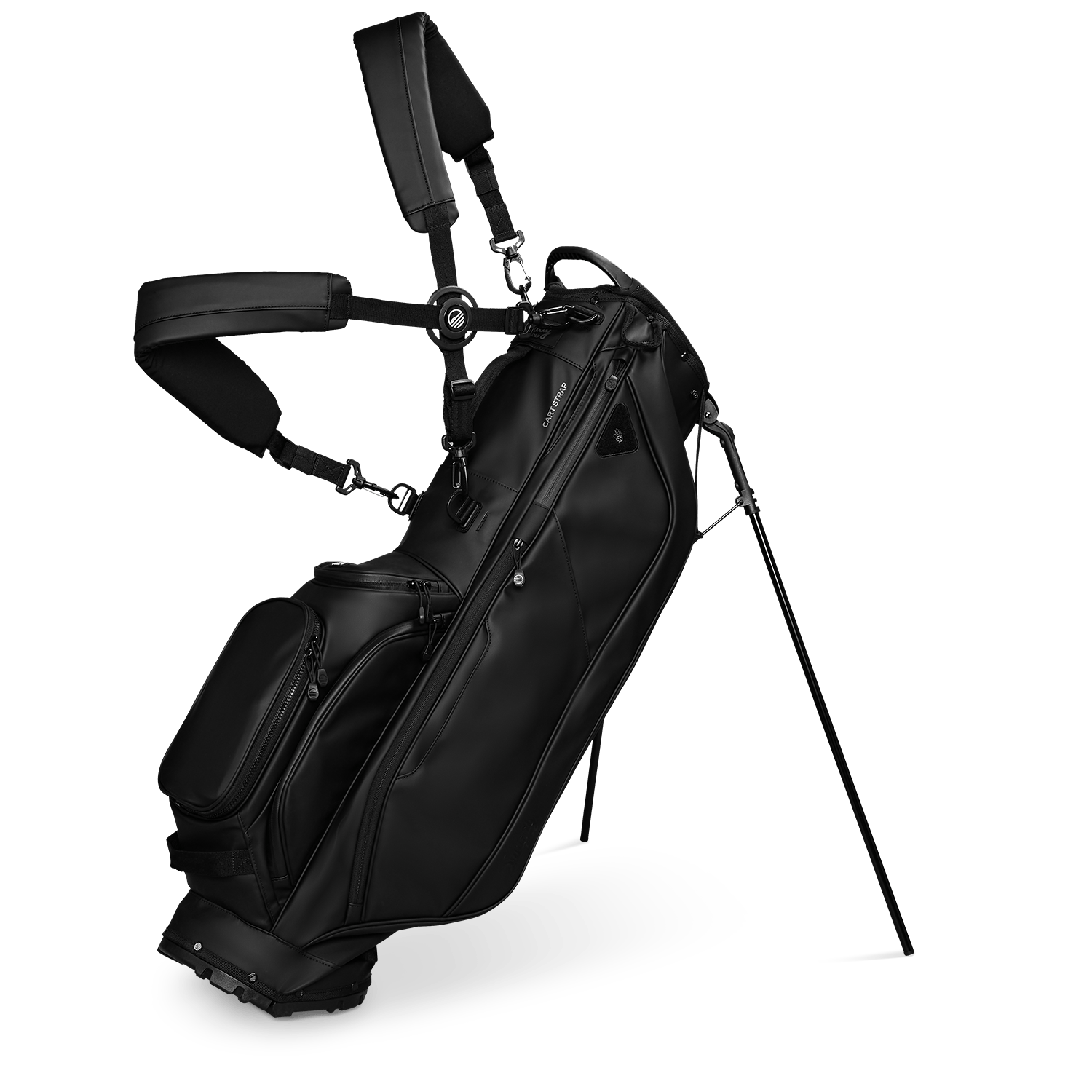 Ryder S-Class | Black Vegan Leather Full Size Stand Bag