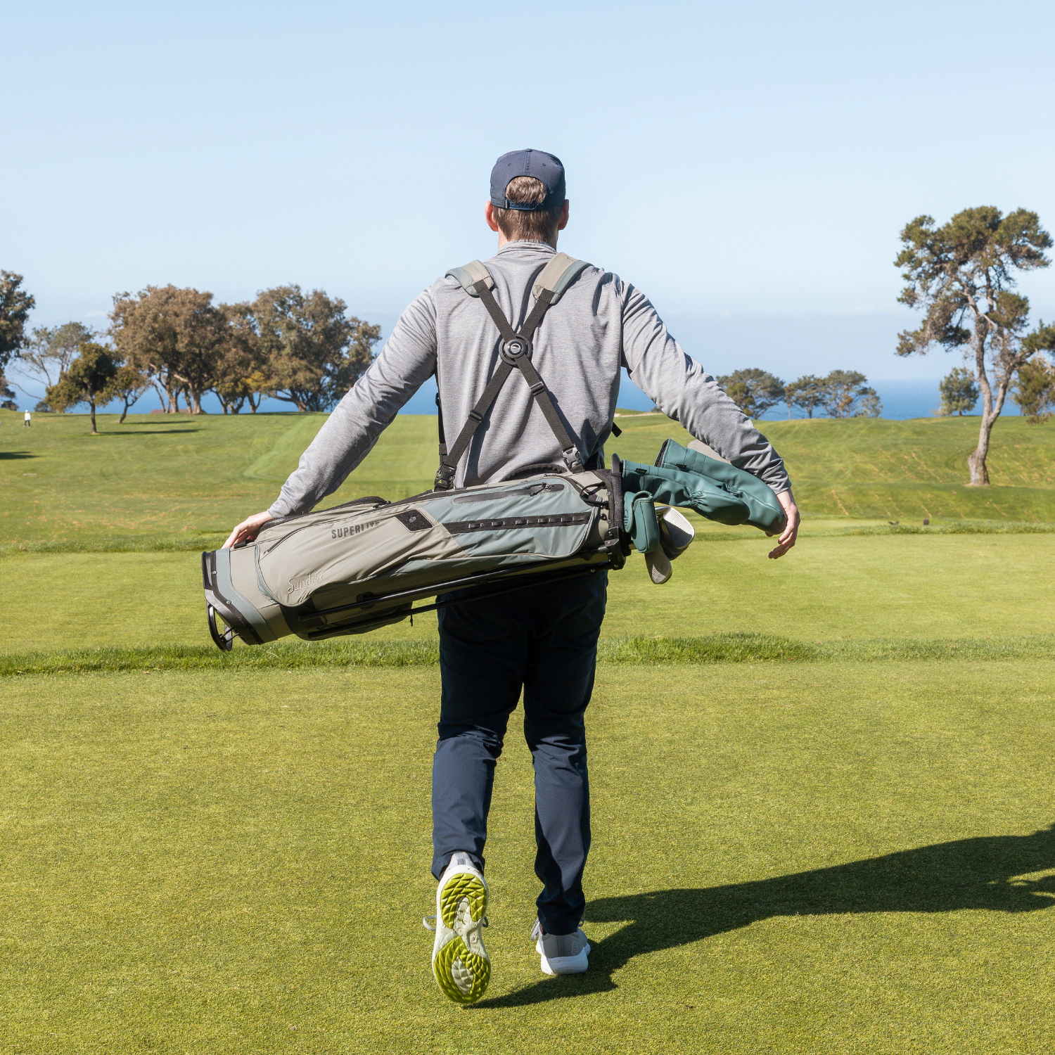 El Camino Superlite | Tan-Black Mid Size Stand Bag